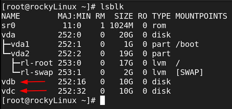 New Disks within Linux